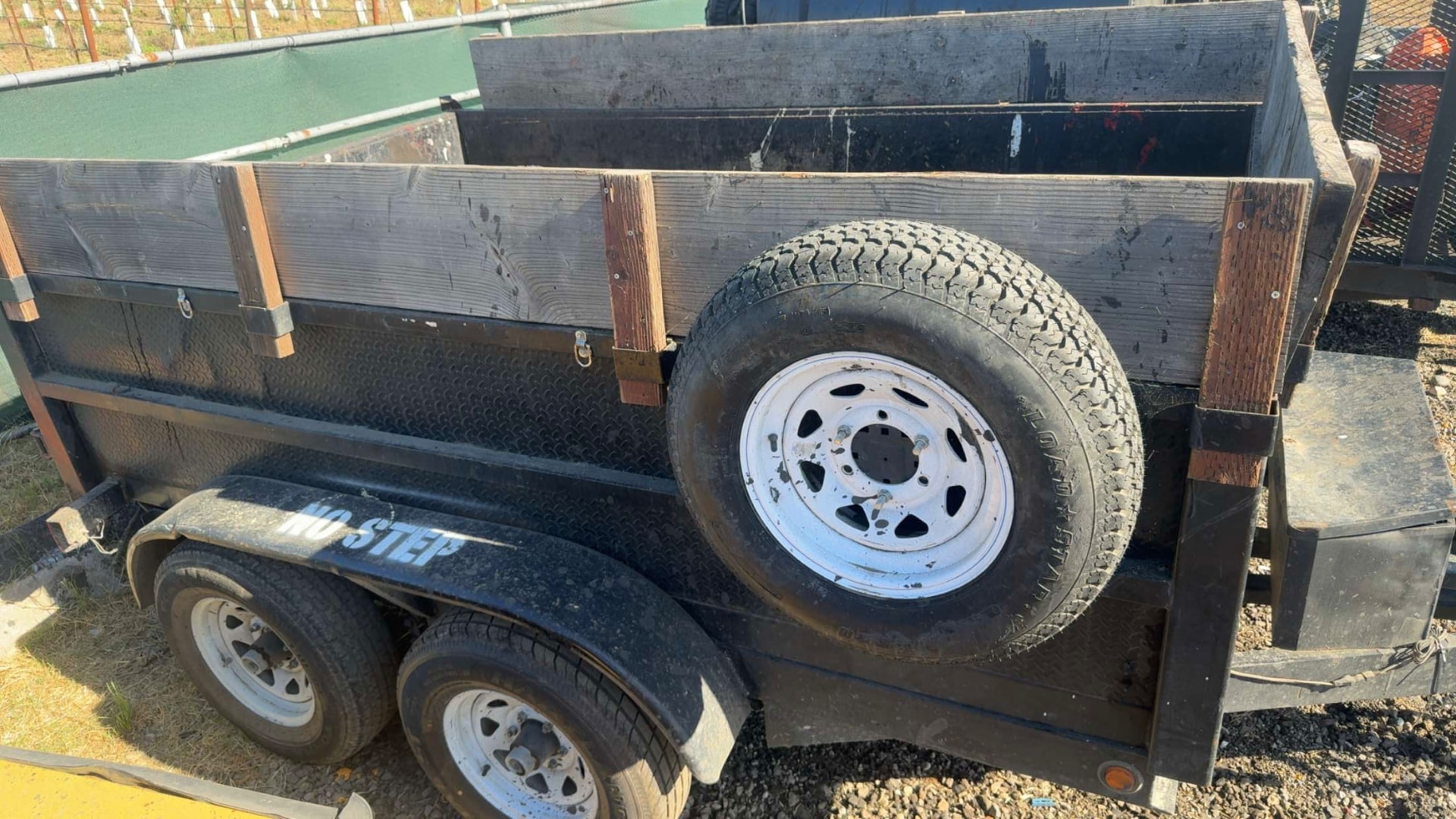 CAMTERRA junk removal and hauling trailer ready for hauling